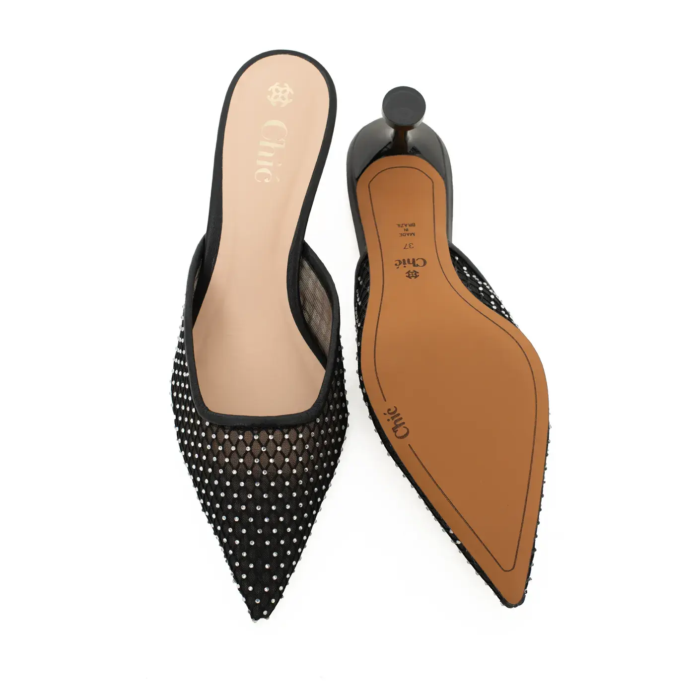Chic Mesh Mule Heel